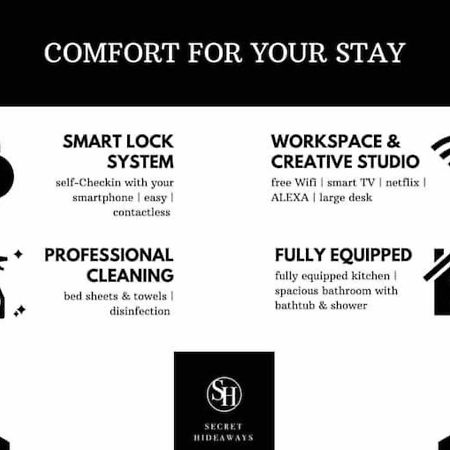 Secret Hideaways Cozystudio Superior Apartments Mit Wifi L 450M Bis Uni L Messe L Flughafen L Zoo Duisburg Luaran gambar